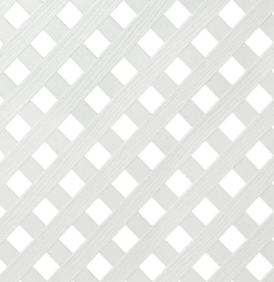 4X8 LATTICE WHITE